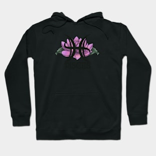 Zodiac Pisces Floral Hoodie